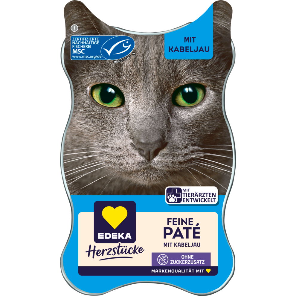 EDEKA Herzstücke Feine Pate mit MSC Kabeljau 85g