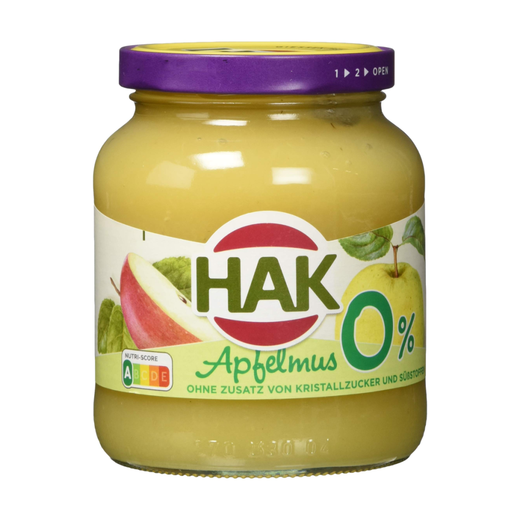 Hak Apfelmus 0% 350g