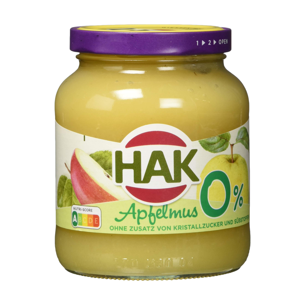 Hak Apfelmus 0% 350g