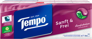 Tempo Sanft&Frei Taschentücher 10x9ST