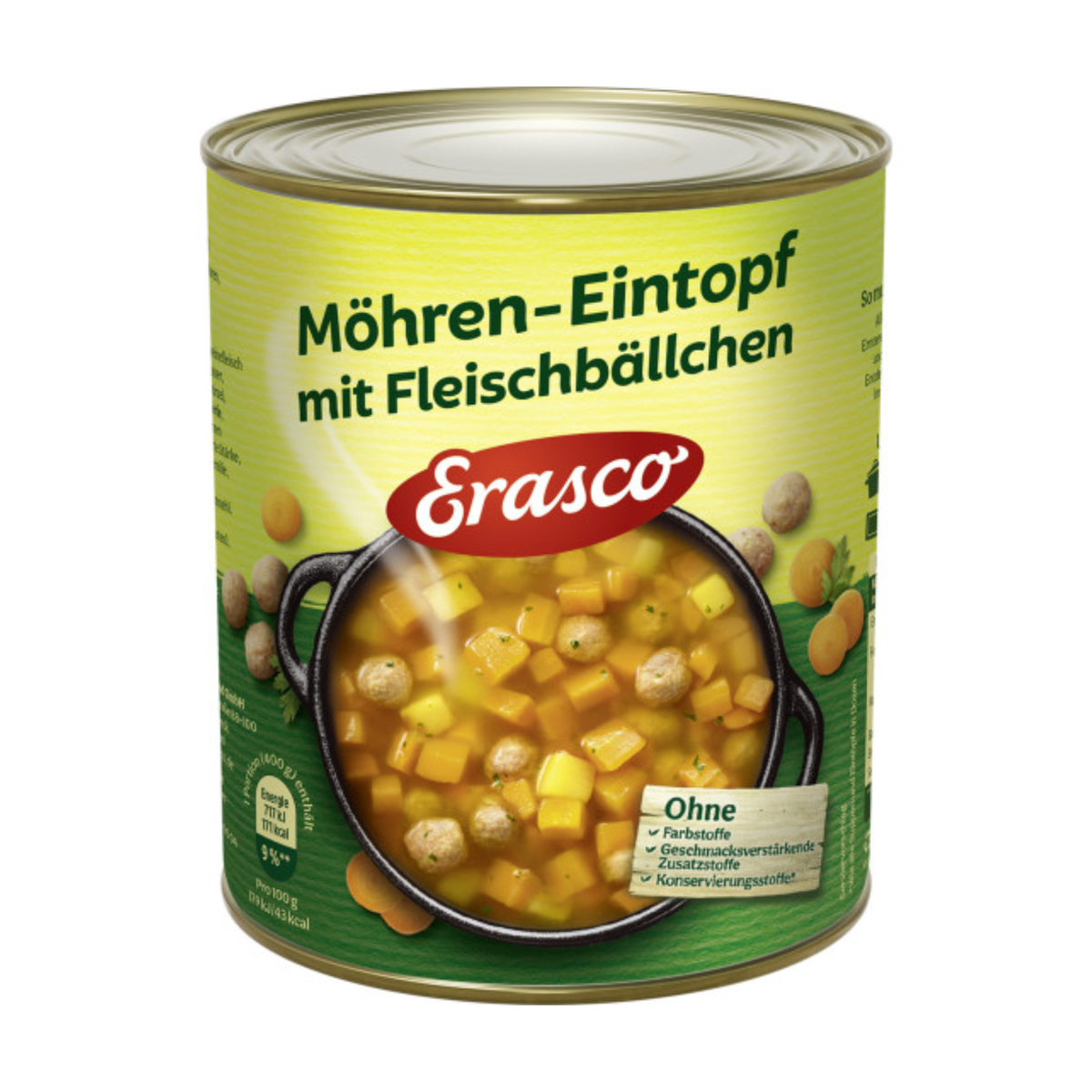 Erasco Möhren-Eintopf mit Fleischbällchen 800g
