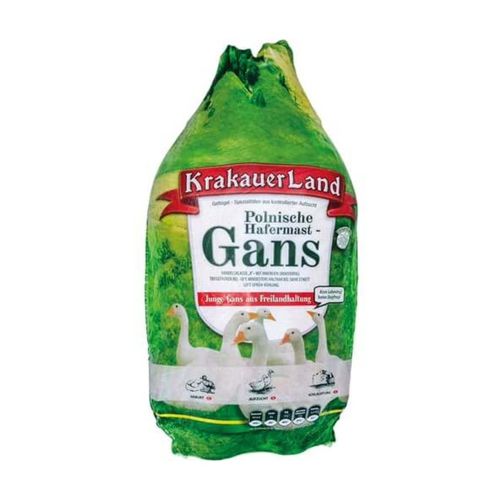 Krakauer Land Polnische Hafermastgans Handelsklasse A 4400g