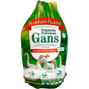Krakauer Land Polnische Hafermastgans Handelsklasse A 5000g