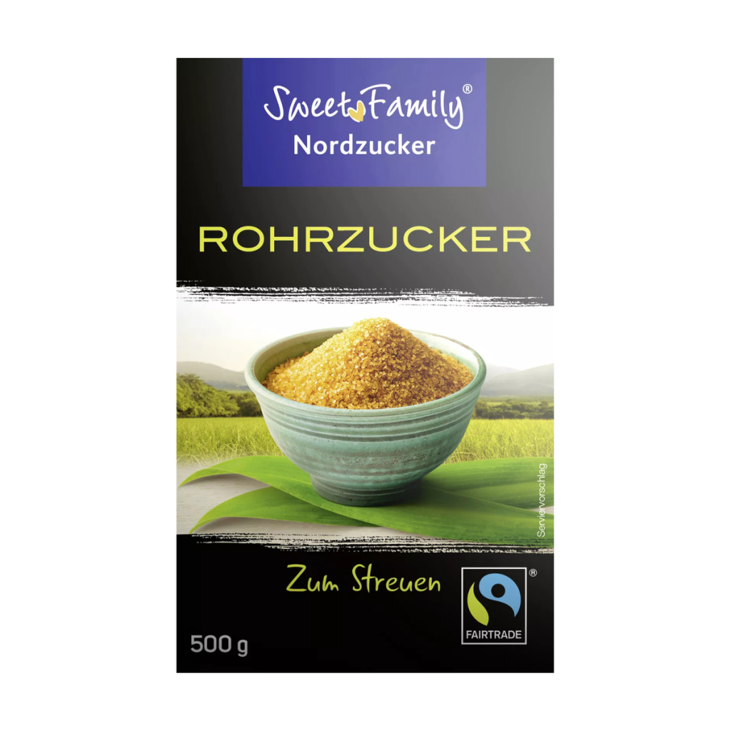 Sweet Family Nordzucker Rohrzucker Fairtrade braun 500g