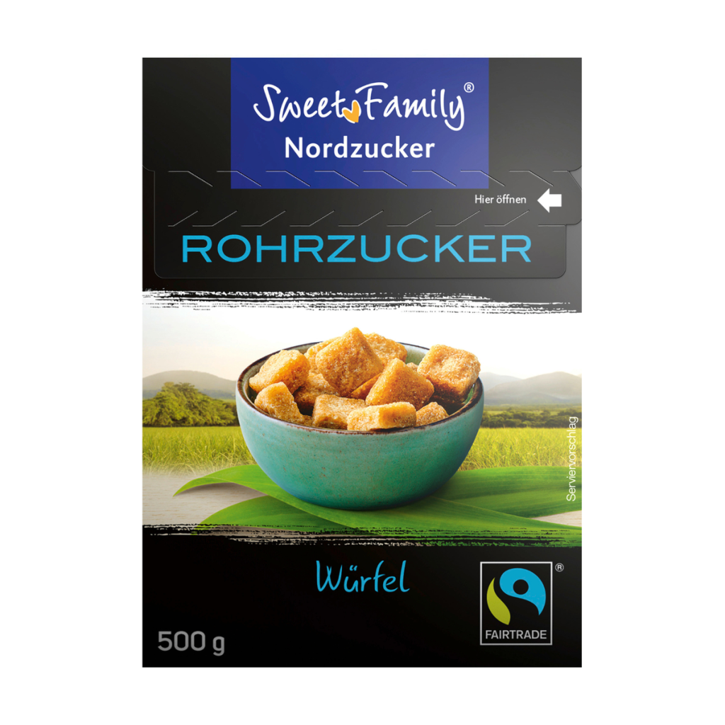 Sweet Family Nordzucker Rohrzucker Würfel braun 500g