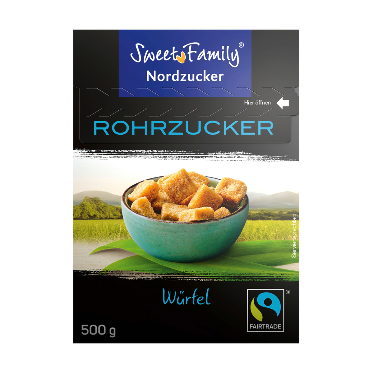 Sweet Family Nordzucker Rohrzucker Würfel braun 500g
