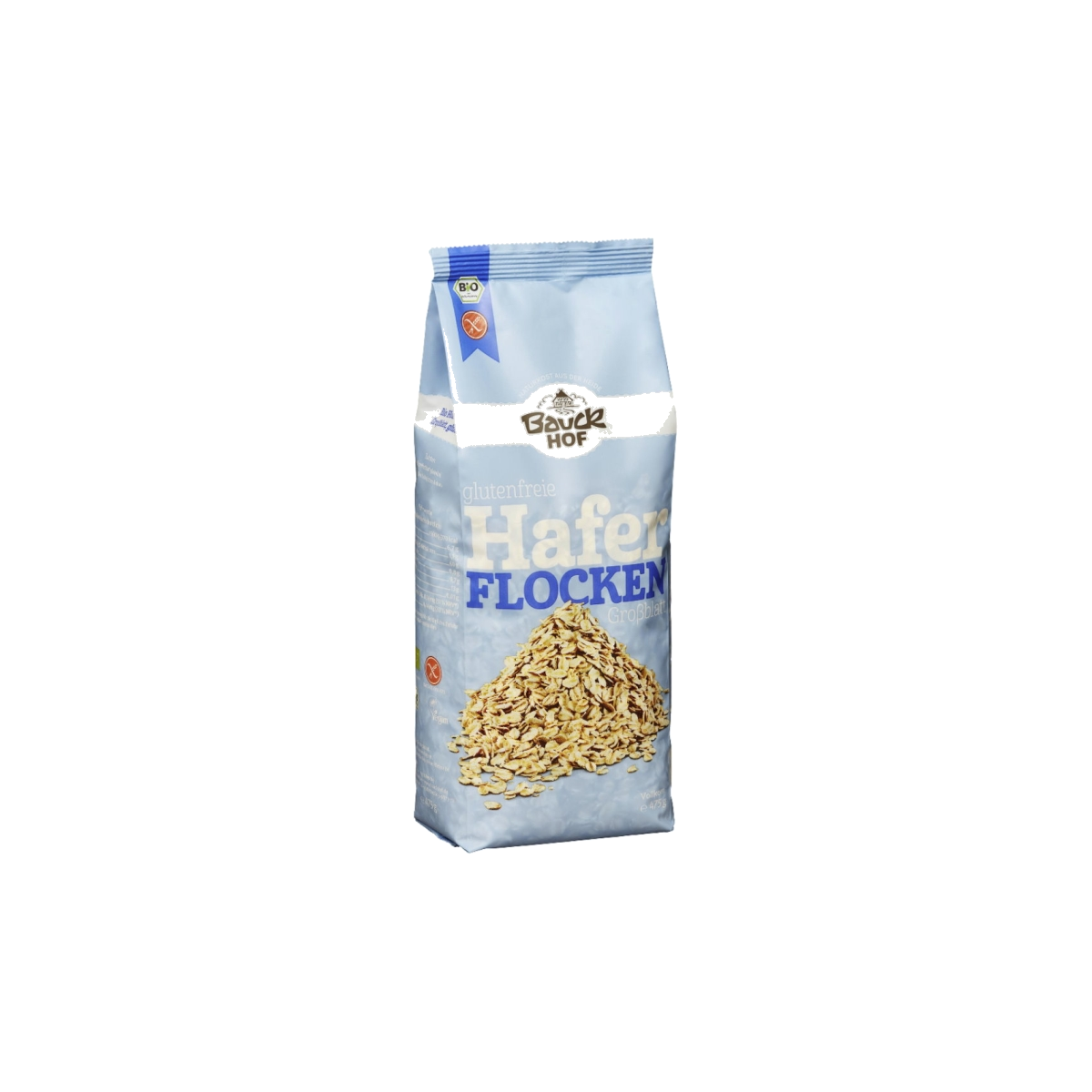 Bio Bauck Mühlen Haferflocken Großblatt glutenfrei 475g