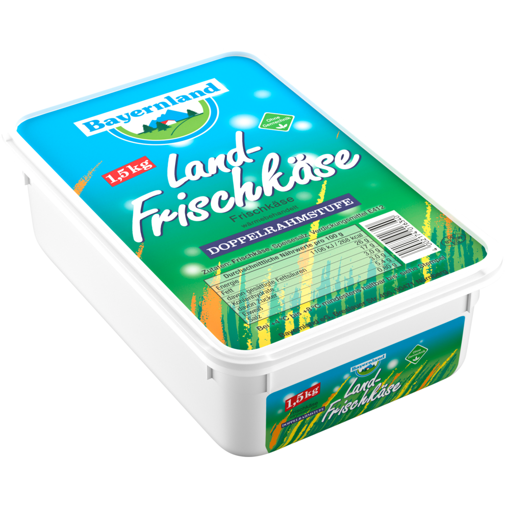 Bayernland Frischkäse Natur VLoG 75% Doppelrahm 1,5kg