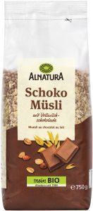 Bio Alnatura шоколад мюсли 750g