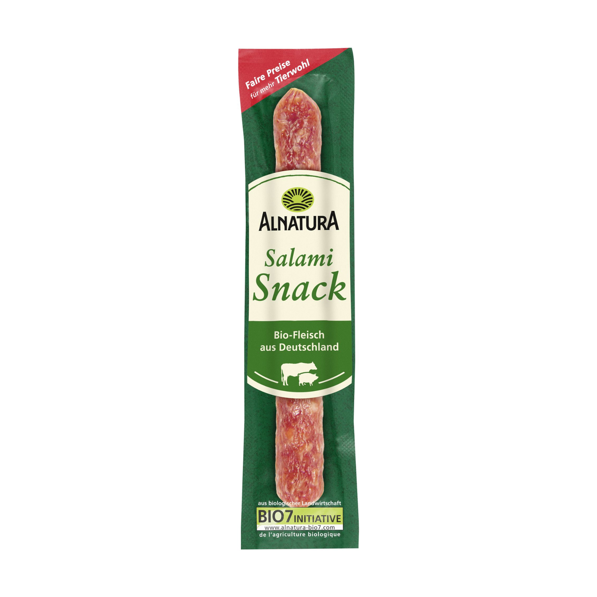 Bio Alnatura снек, салями 25g