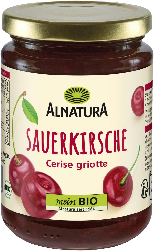 Bio Alnatura Fruchtaufstrich Sauerkirschen 420g