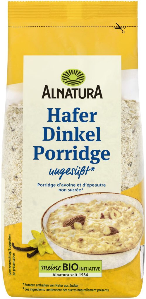 Bio Alnatura Hafer Dinkel Porridge Basis 500g