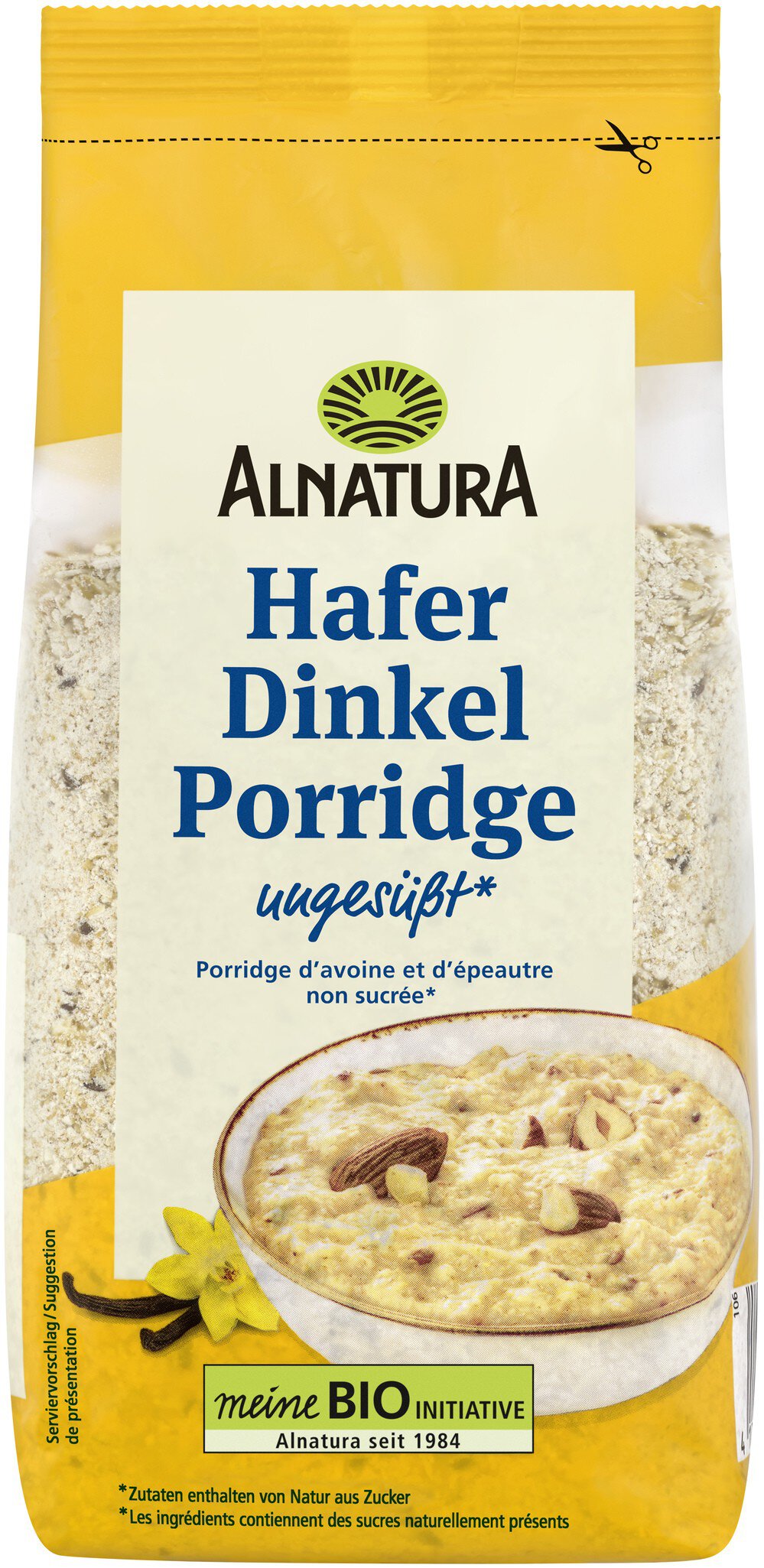 Bio Alnatura Hafer Dinkel Porridge Basis 500g