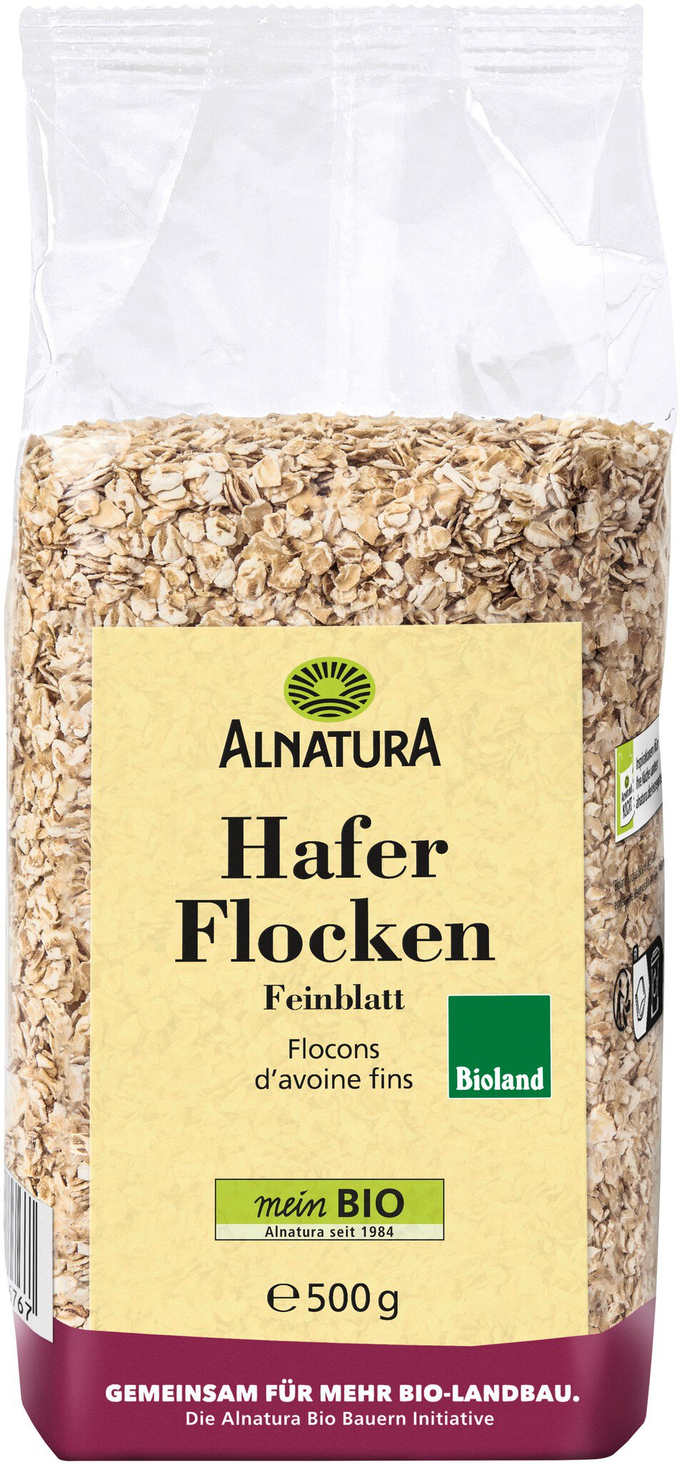 Bio Alnatura Haferflocken Feinblatt 500g