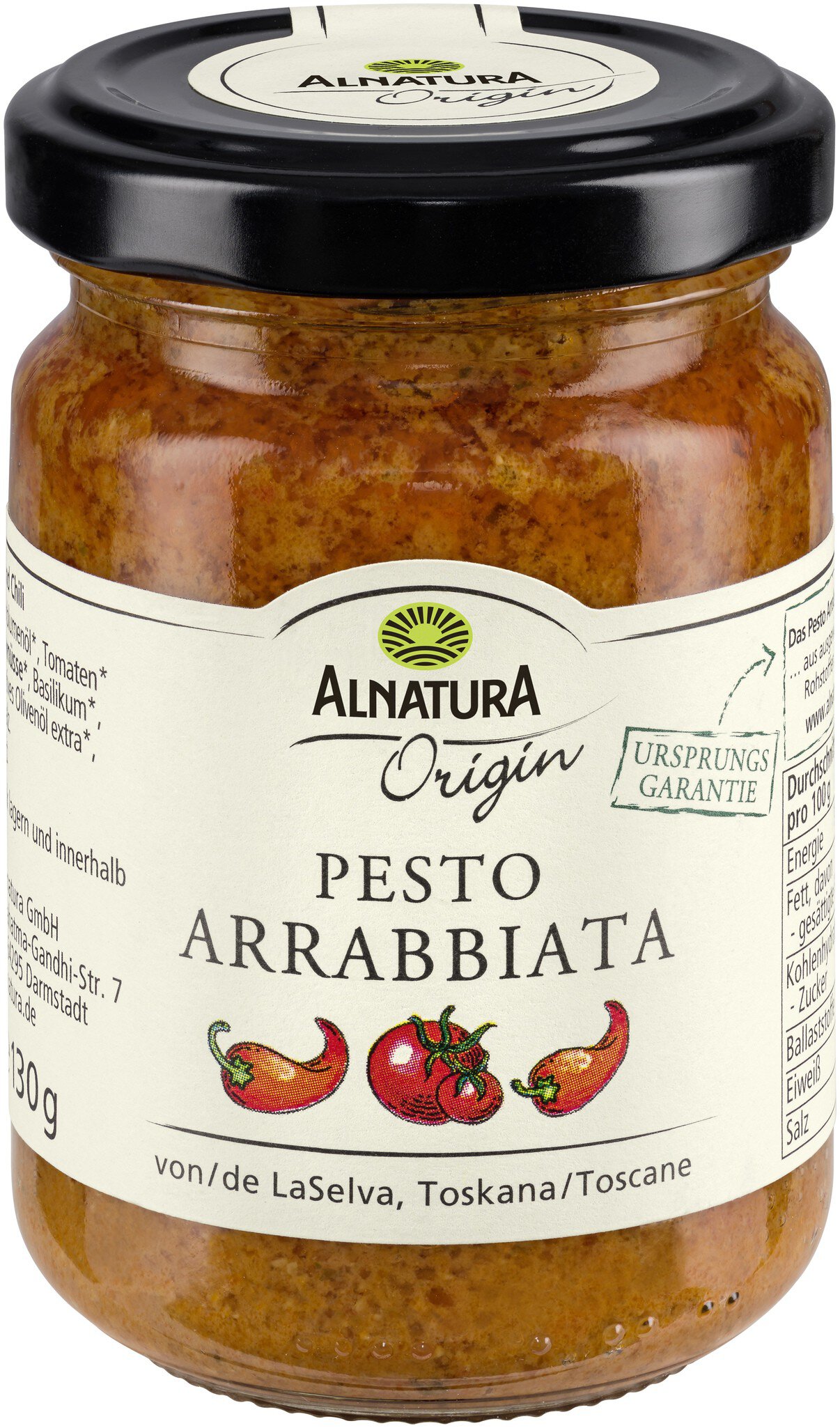 Bio Alnatura Pesto Arrabbiata 130g