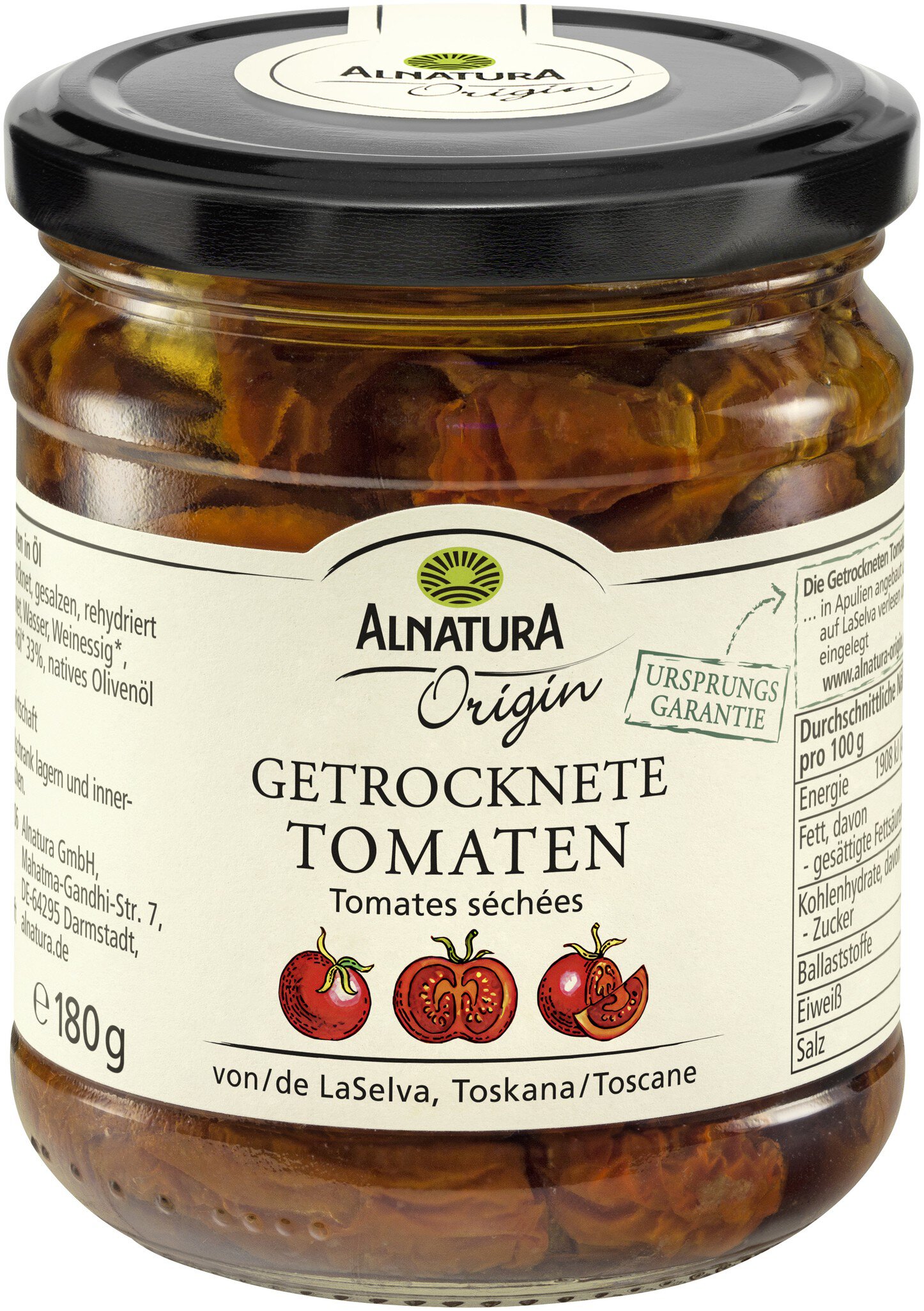 Bio Alnatura Getrocknete Tomaten 180g