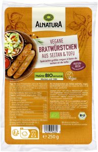Bio Alnatura vegane Bratwürstchen 250g