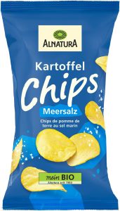 Bio Alnatura Kartoffelchips Meersalz 125g