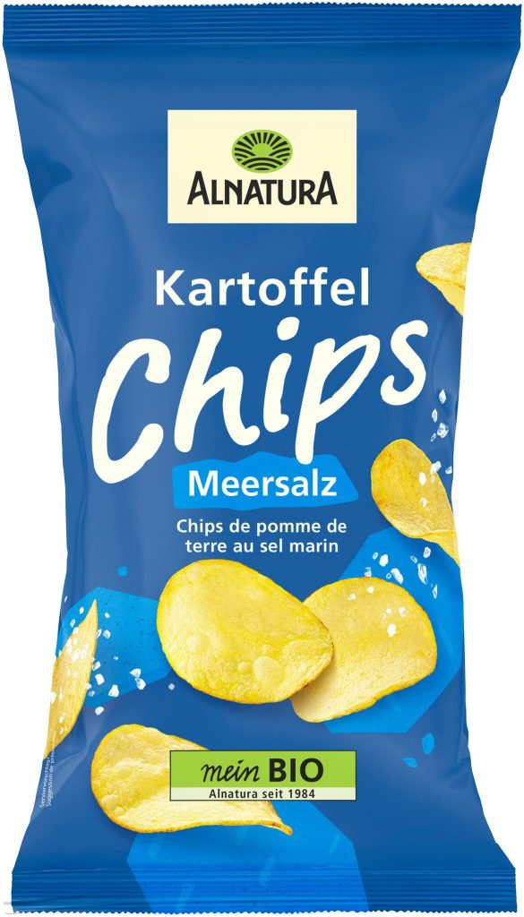 Bio Alnatura Kartoffelchips Meersalz 125g