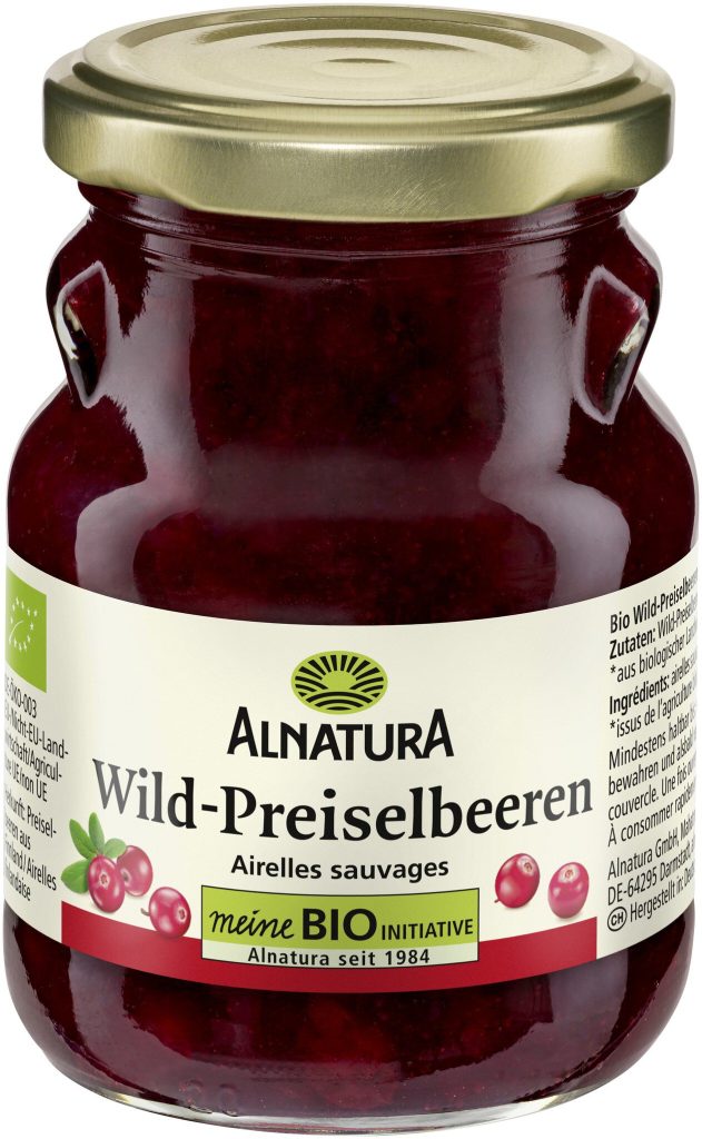 Bio Alnatura Wild Preiselbeeren 220g