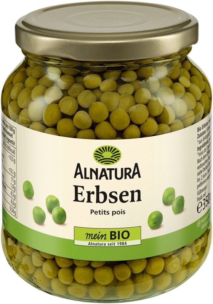 Bio Alnatura Erbsen extra fein 350g