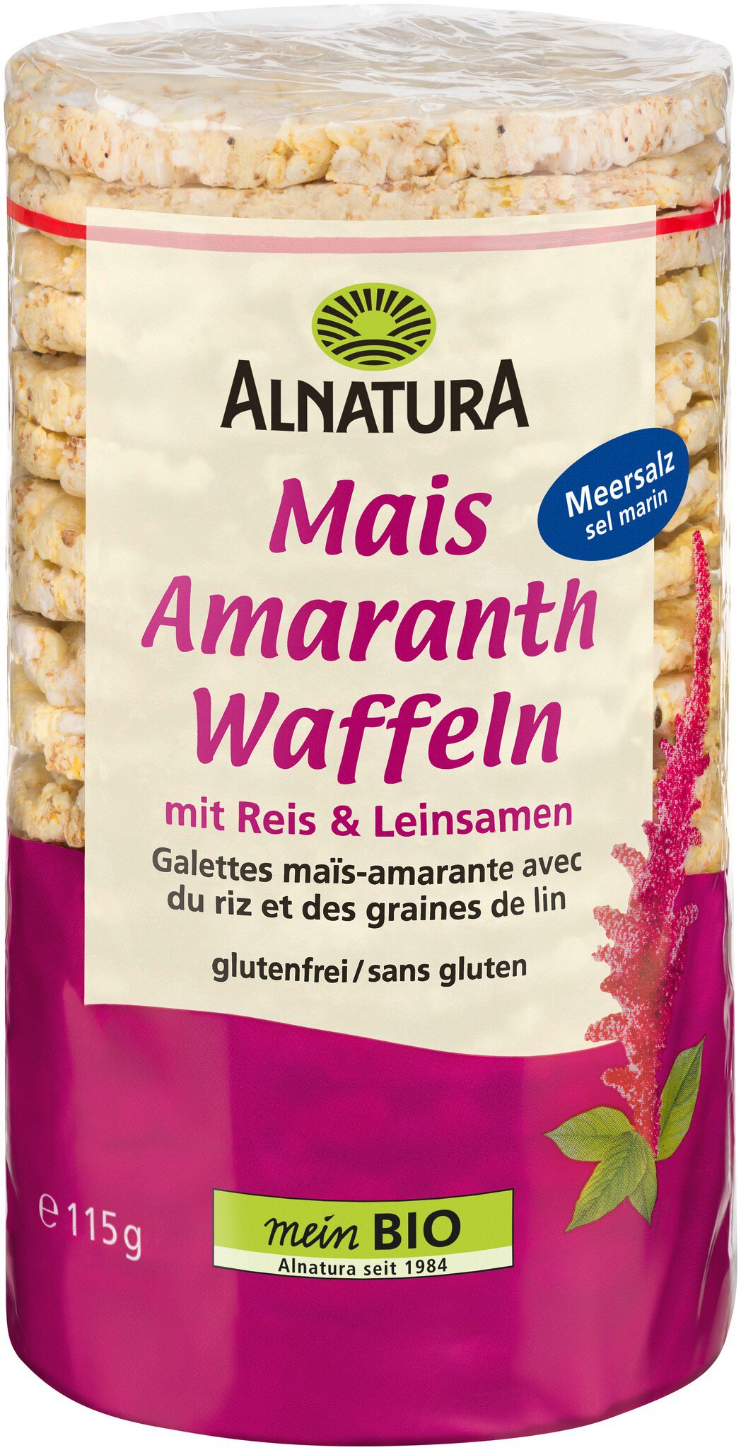 Bio Alnatura Mais-Amaranth Waffeln 115g