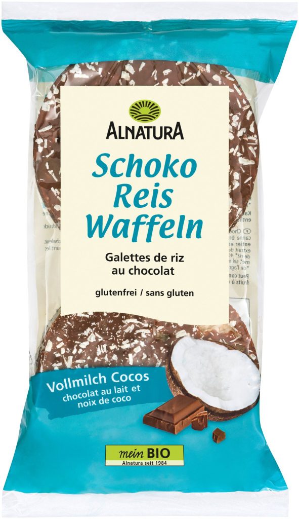 Bio Alnatura Reiswaffeln Vollmilch Cocos 100g