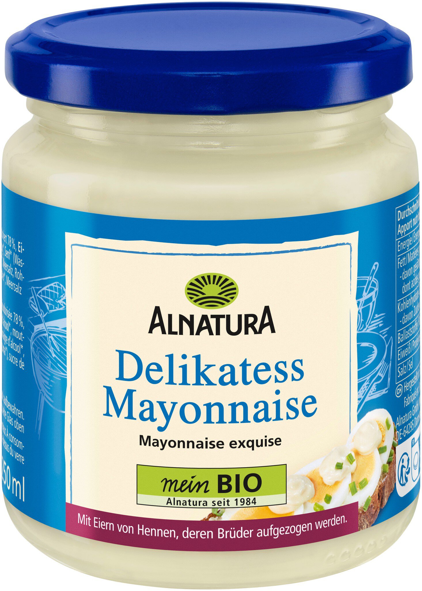 Bio Alnatura Delikatess Mayonnaise mit Ei 250ml