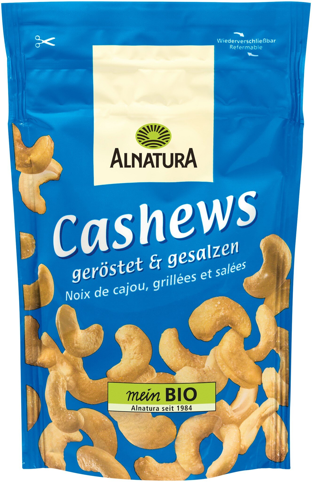 Bio Alnatura Cashews geröstet&gesalzen 100g