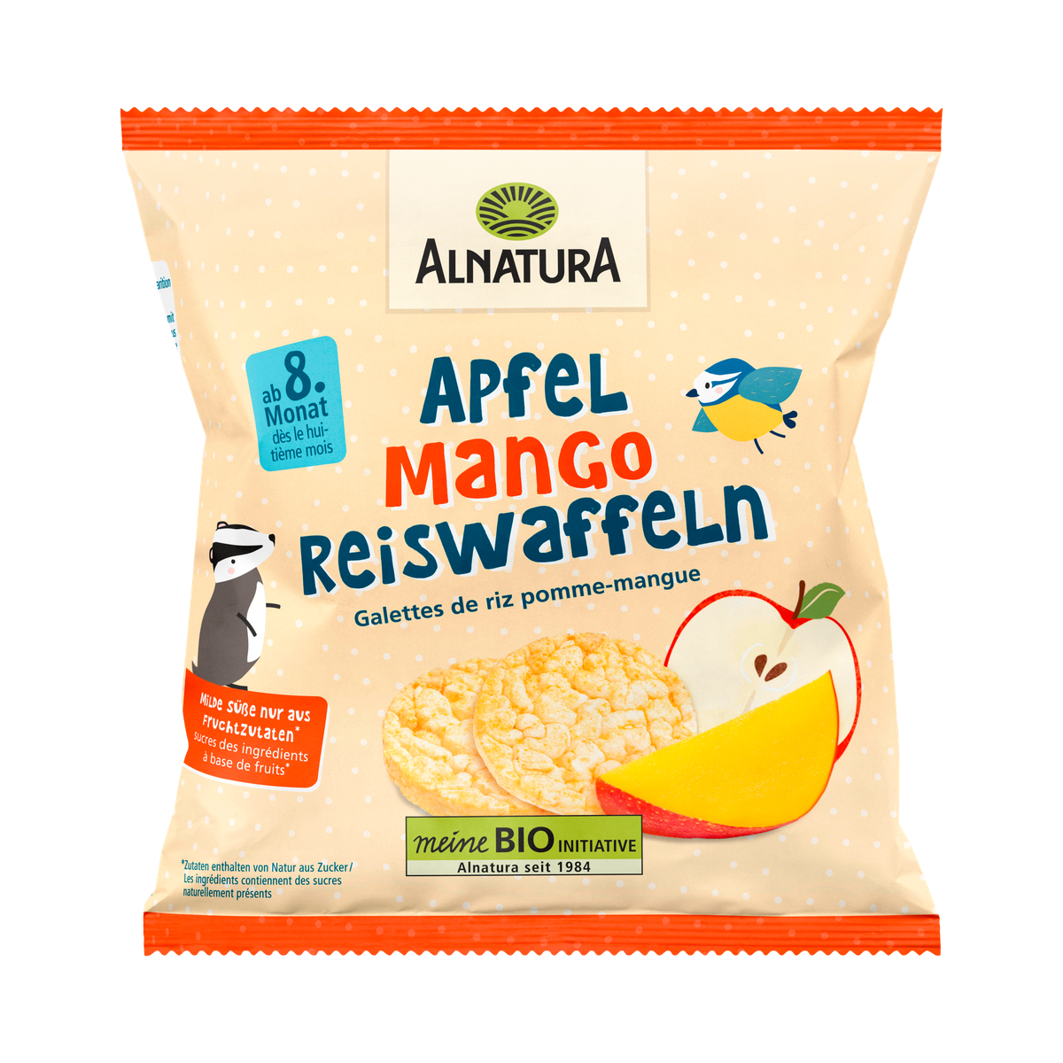 Bio Alnatura Mini Reiswaffeln Apfel Mango ab dem 8.Monat 35g