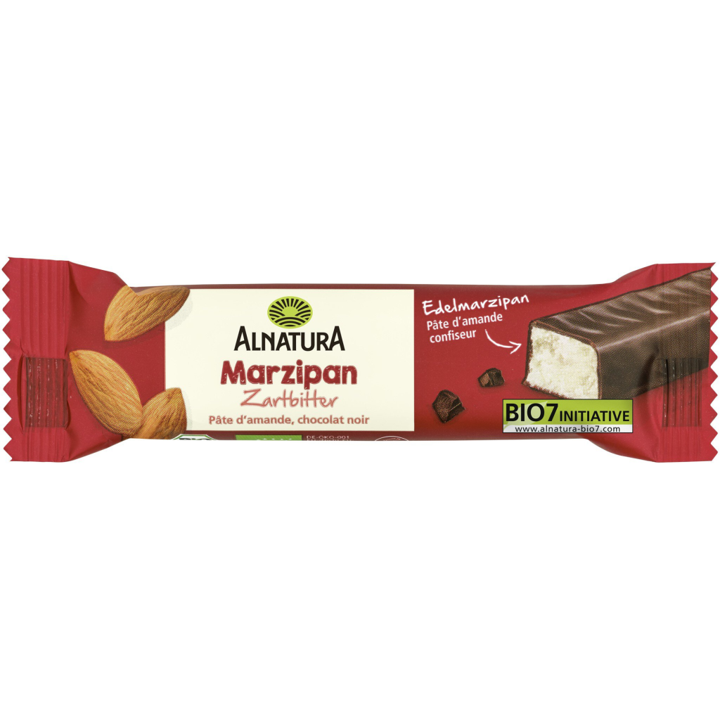 Bio Alnatura Marzipan Riegel Zartbitter 40g