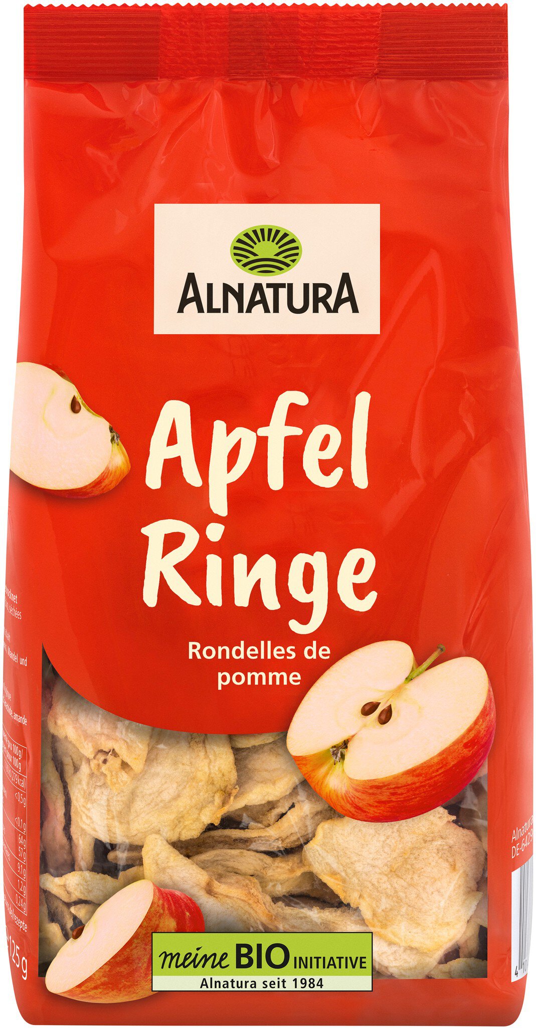 Bio Alnatura Apfel Ringe 125g