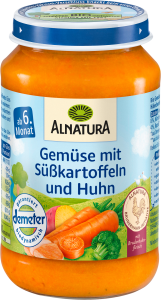 Demeter Alnatura Gemüse mit Süßkartoffeln und Huhn ab dem 6.Monat 190g