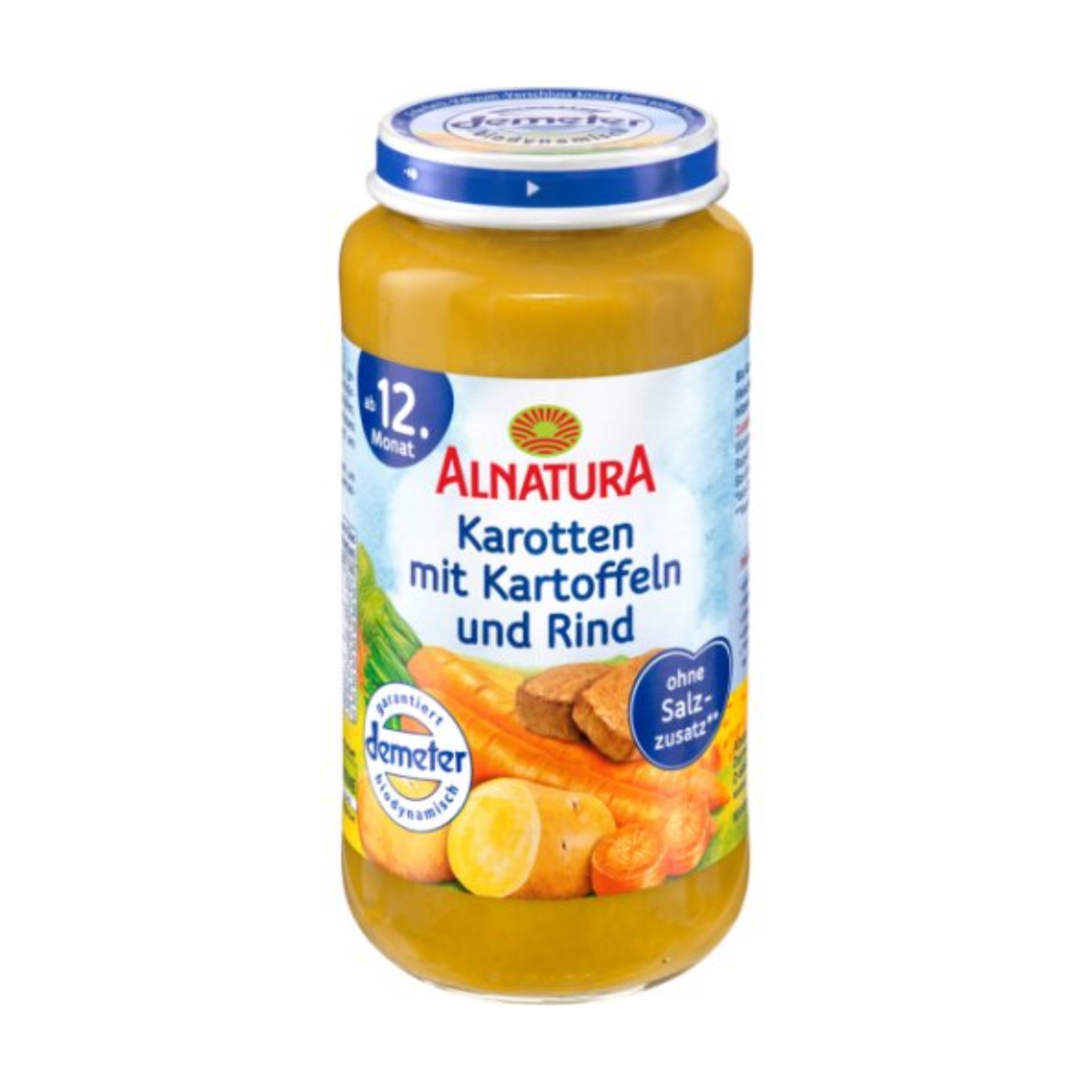 Demeter Alnatura морковь картофель говядина, 12.Monat 250g