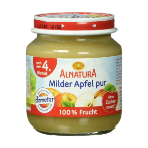 Demeter Alnatura Milder Apfel pur nach dem 4.Monat 125g