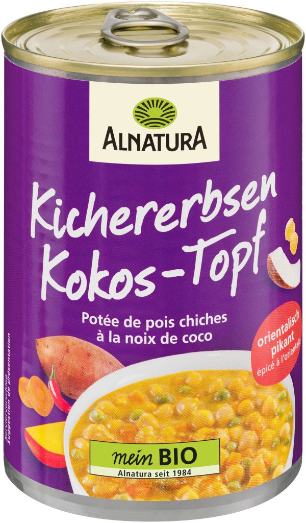 Bio Alnatura Kichererbsen-Kokos-Eintopf 400g