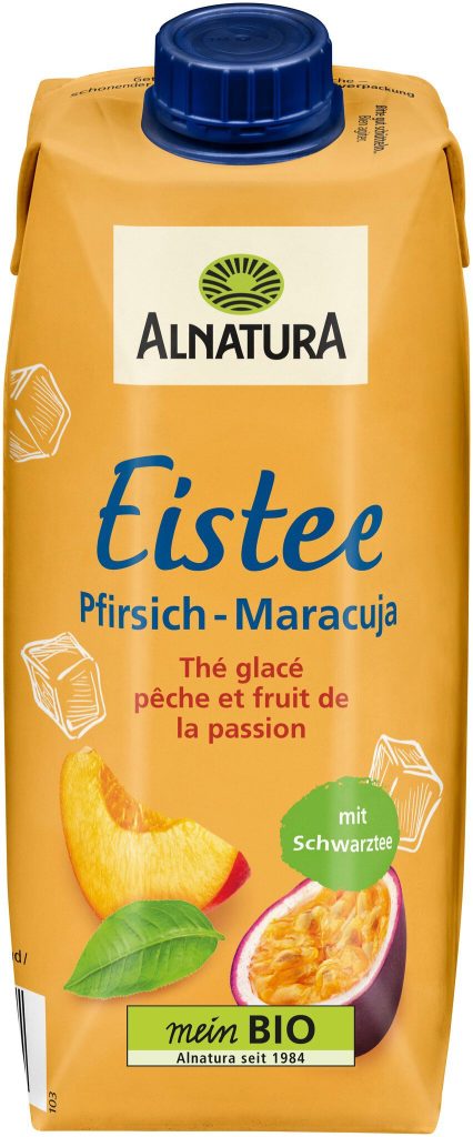 Bio Alnatura Eistee Pfirsich-Maracuja 0,5l
