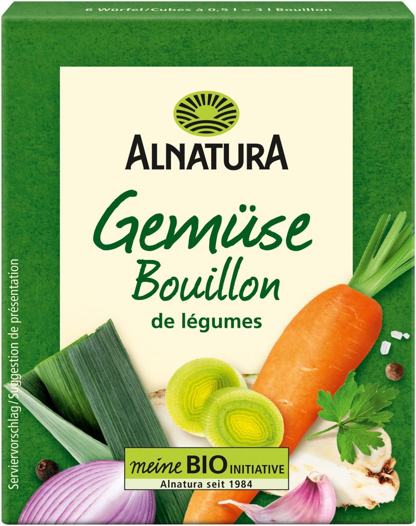 Bio Alnatura Gemüsebouillon Würfel für 3l 66g