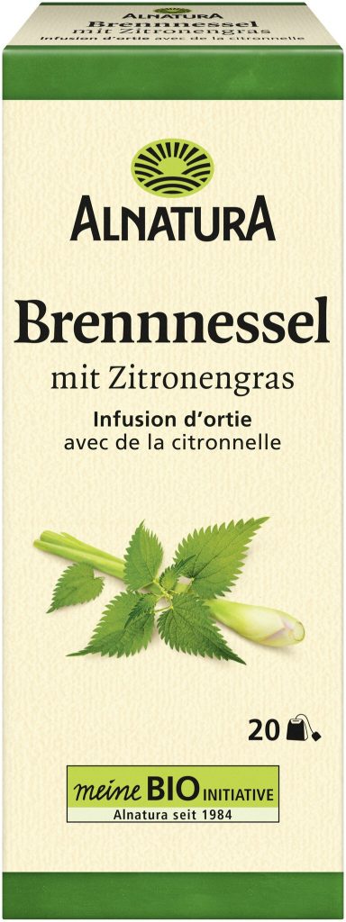 Bio Alnatura Brennnessel mit Zitrone Tee 20ST 30g