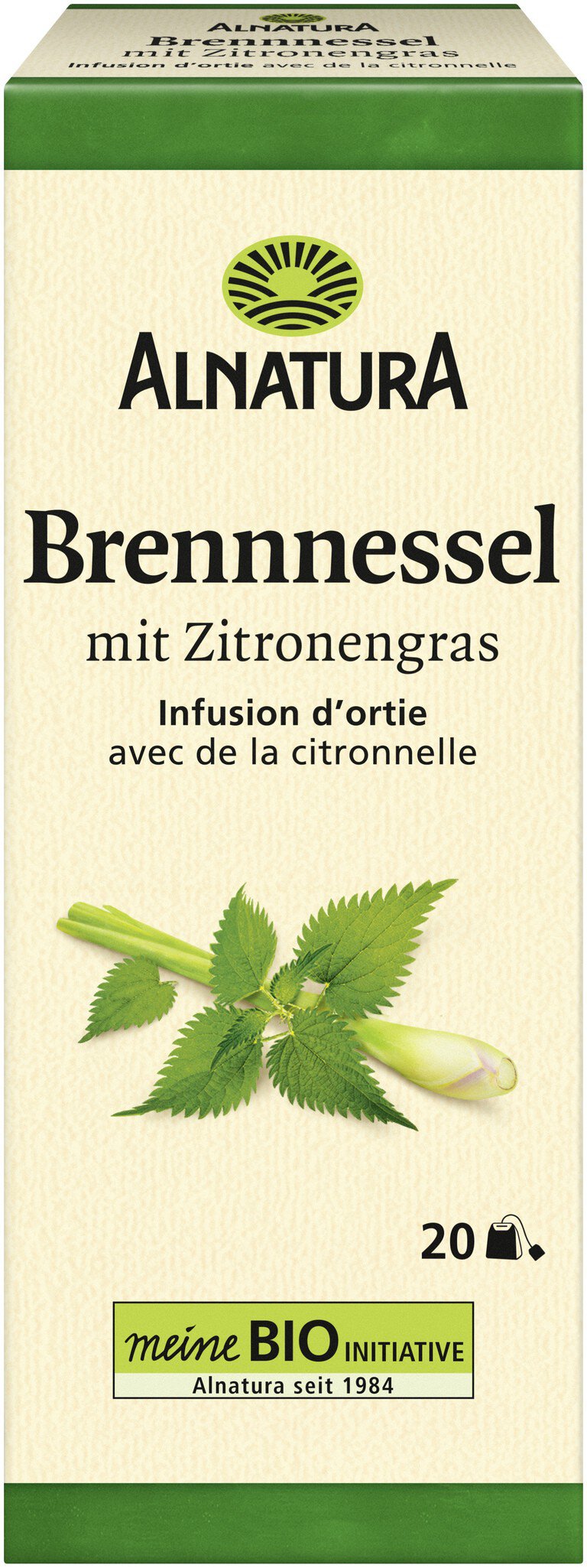 Bio Alnatura Brennnessel mit Zitrone Tee 20ST 30g