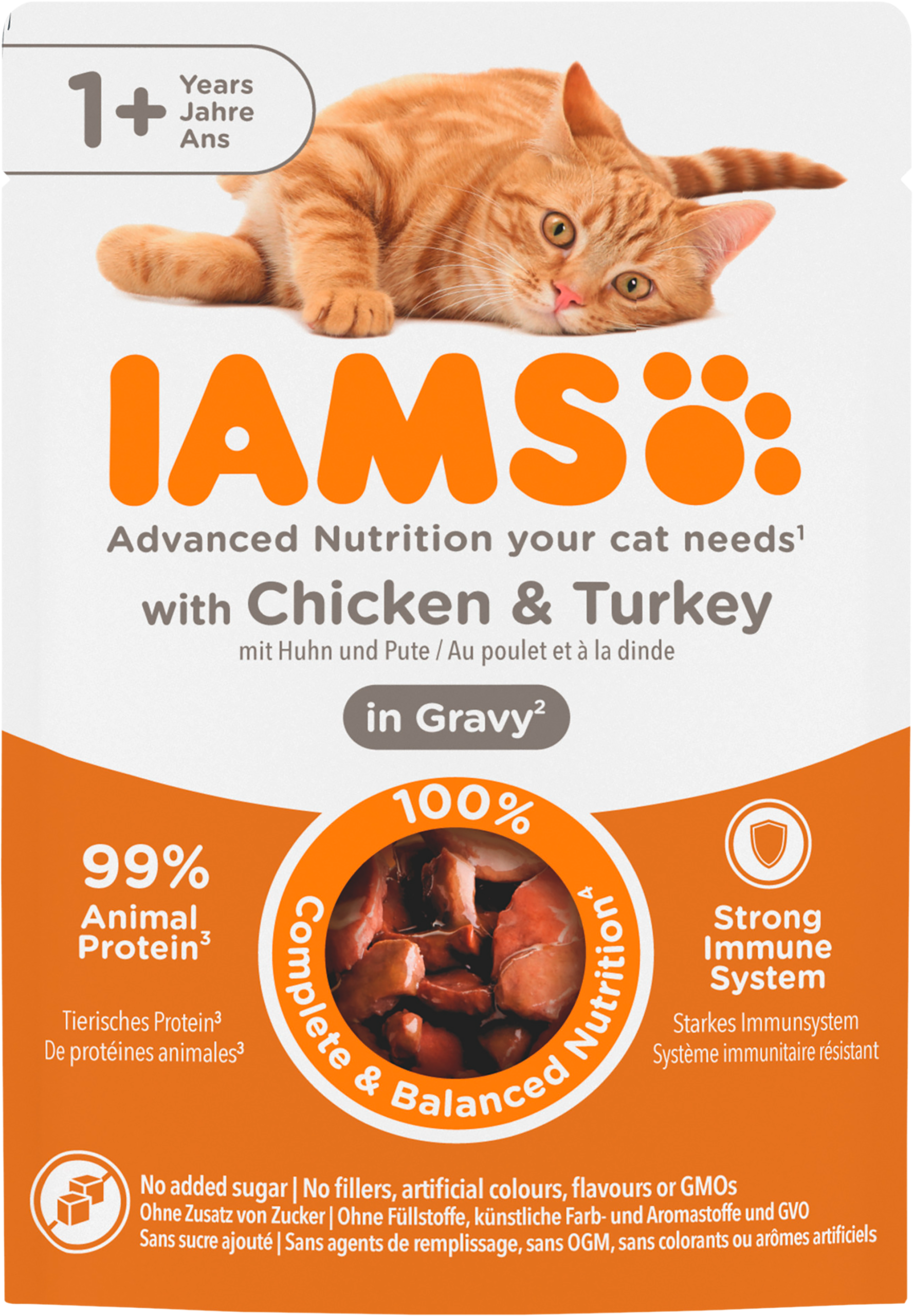 Iams Delights Huhn&Truthahn in Sauce 85g