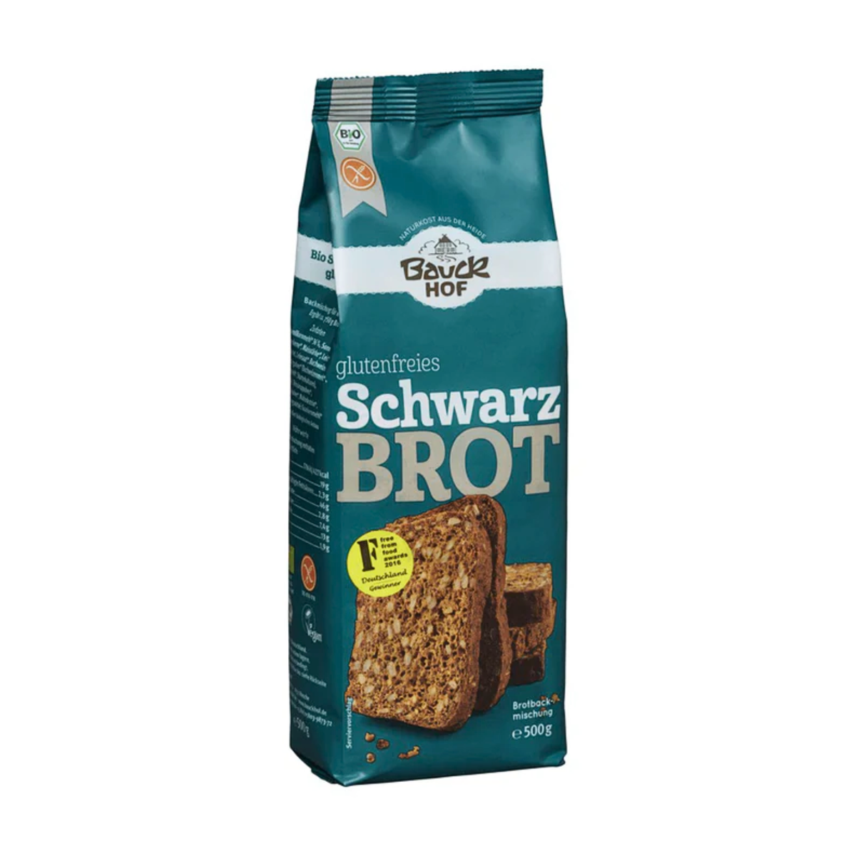 Bio Bauck Mühle Schwarzbrot glutenfrei 500g