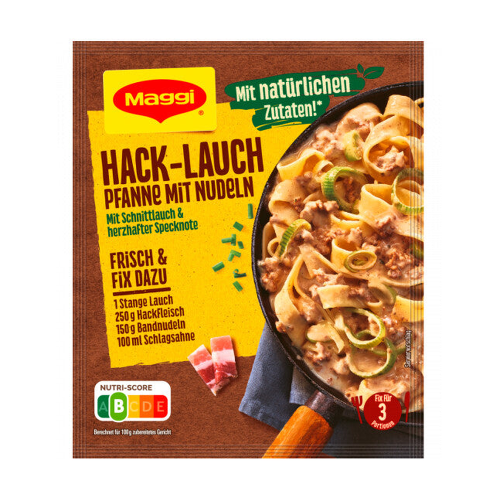 Maggi Fix Hack Lauch Pfanne mit Nudeln 42g