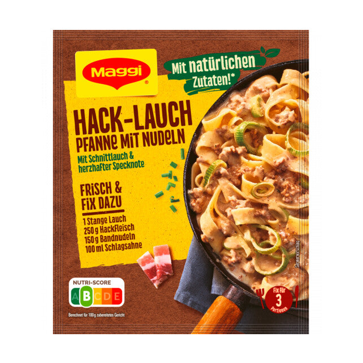 Maggi Fix Hack Lauch Pfanne mit Nudeln 42g