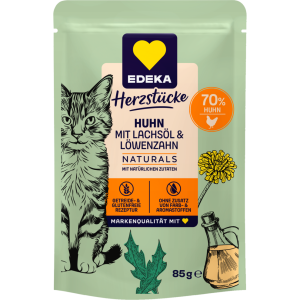 EDEKA Naturals Cat Huhn und Löwenzahn mit Lachsöl 85g