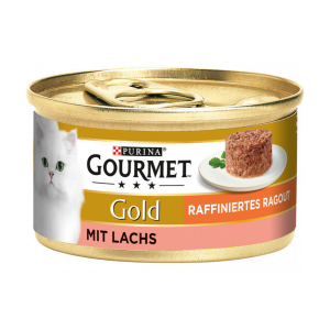 Gourmet Gold Ragout Raffinesse Lachs Katzennassnahrung 85g