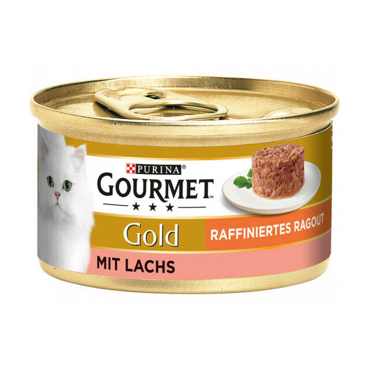 Gourmet Gold Ragout Raffinesse Lachs Katzennassnahrung 85g