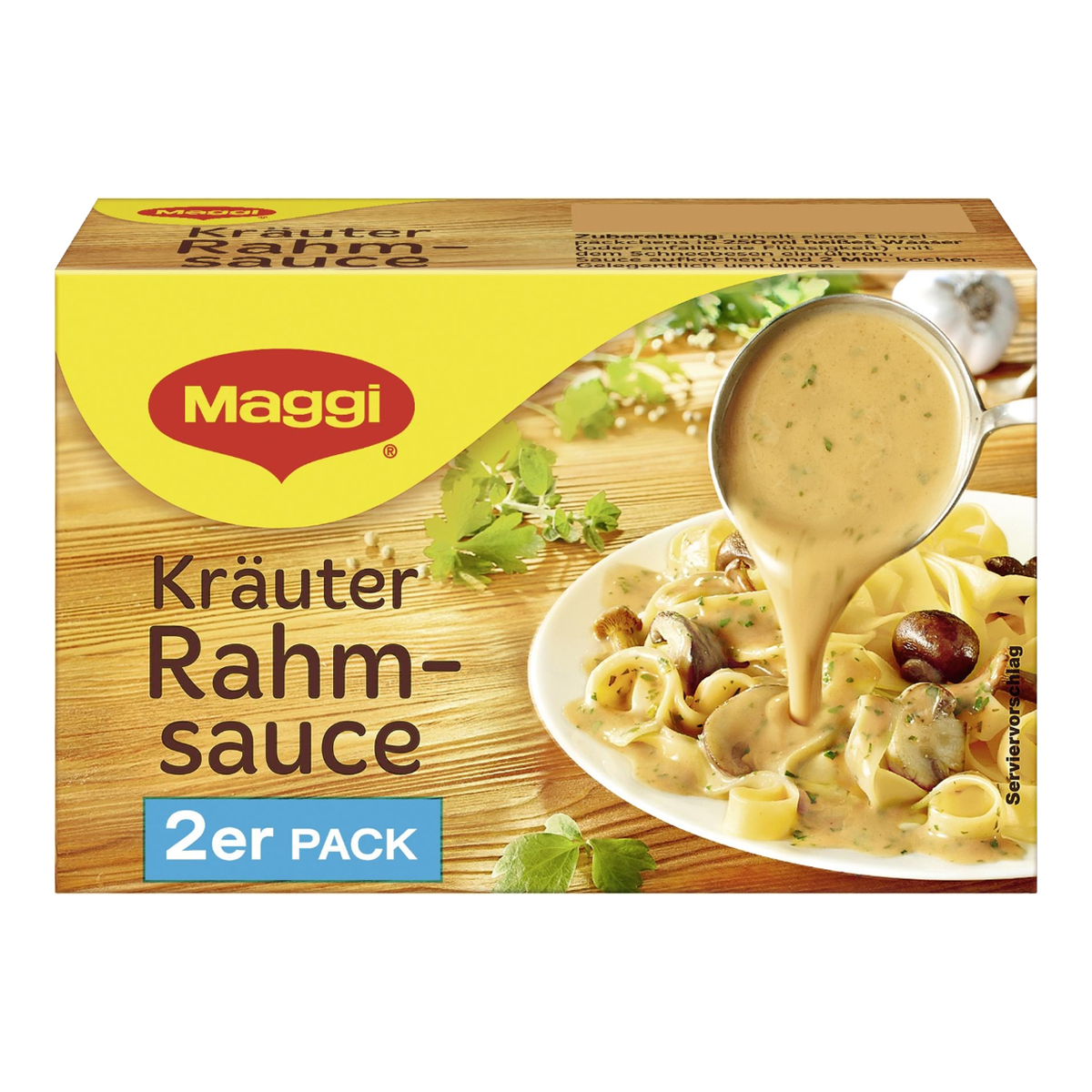 Maggi Delikatess Sauce Kräuter-Rahm für 2x250ml