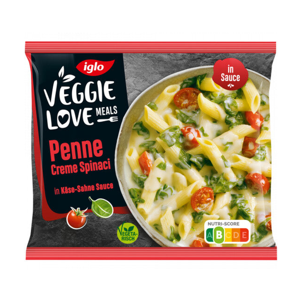 Iglo Penne con Spinaci e Pomodori 450g