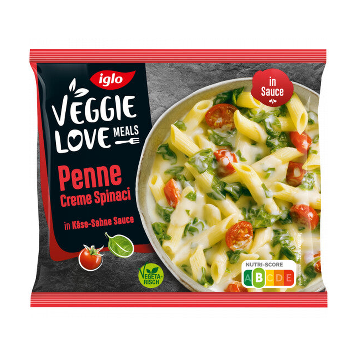 Iglo Penne con Spinaci e Pomodori 450g